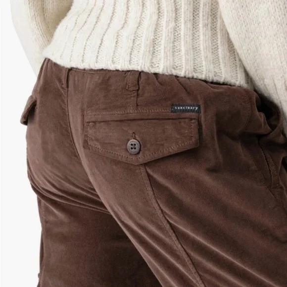 Sanctuary XL Brown Cargo Pants Corduroy. - Picture 4 of 9